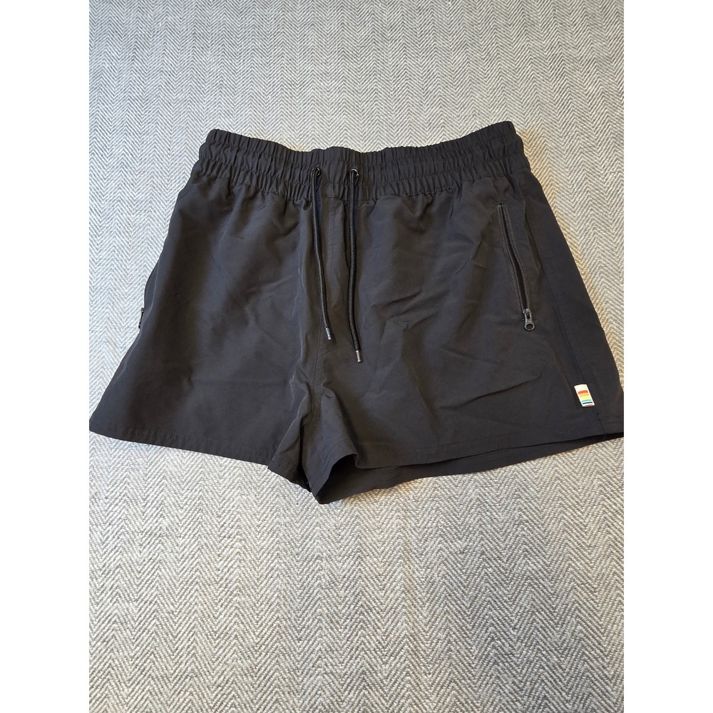 Ocean Pacific Board Shorts Womens Medium Black Stretch Zipped Pockets Drawstring
